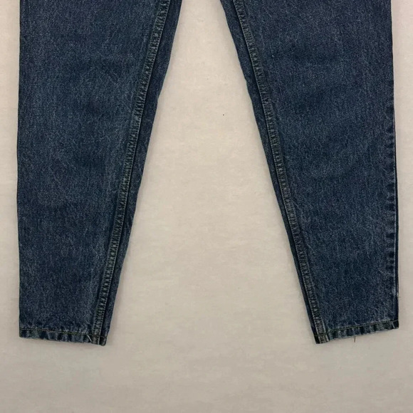Jordache 80s High Waist Tapered Leg Deep Indigo Wash Retro Mom Jeans Sz 24 - Picture 6 of 9